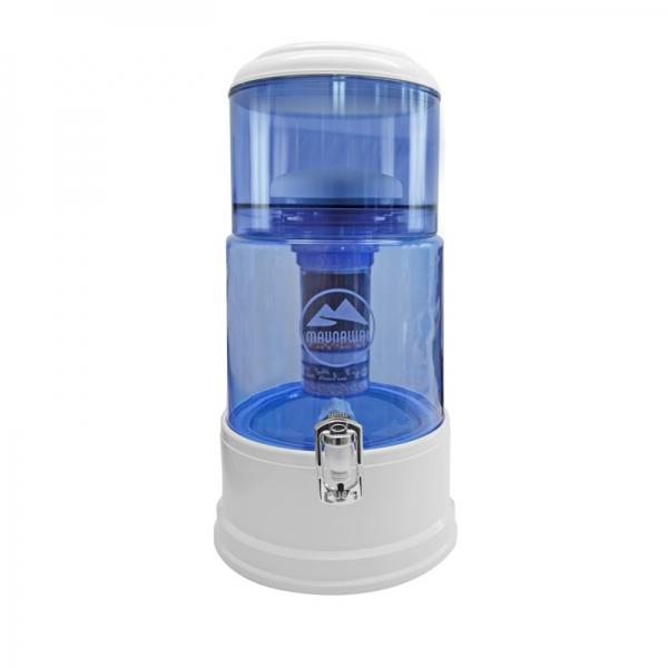 MAUNAWAI® PI®PRIME K2G Wasserfilter mit Glasbehälter bei Leitungswasserhärte weich/mittel-hart