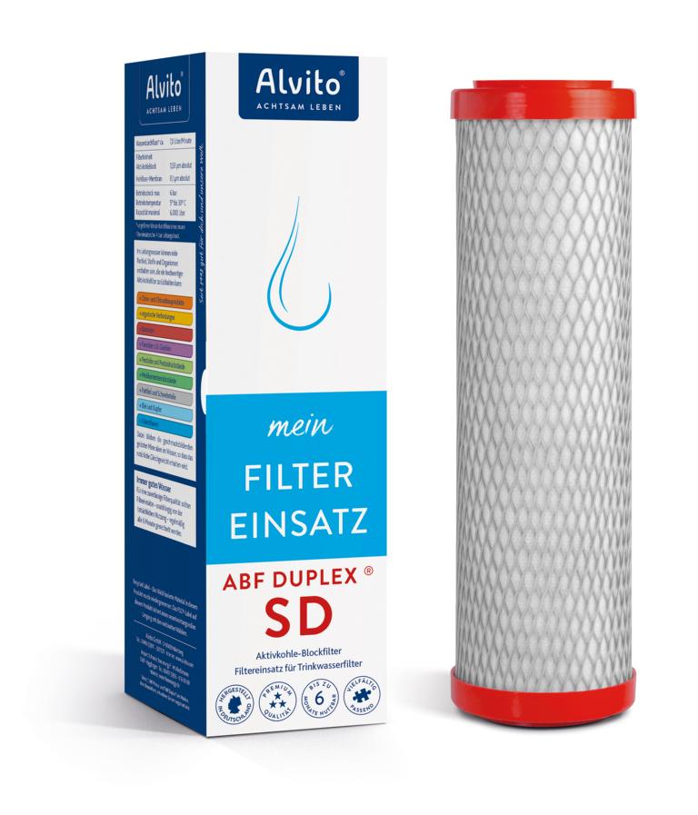 Alvito ABF Duplex® SD Filtereinsatz für Auftisch- und EinbauFilter mit zusätzlicher Filtermembran